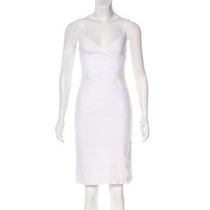 Dolce and gabbana linen white dress size 38